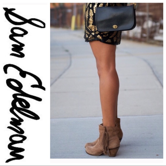 sam edelman fringe ankle boots